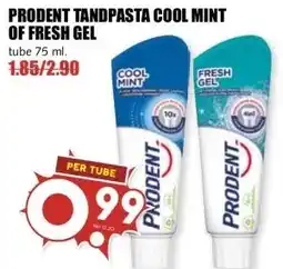 MCD Supermarkt PRODENT TANDPASTA COOL MINT OF FRESH GEL aanbieding