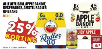 MCD Supermarkt ALLE AFFLIGEM, APPLE BANDIT, DESPERADOS, AMSTEL RADLER OF BRAND aanbieding