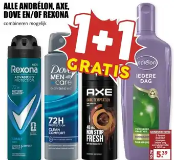 MCD Supermarkt ALLE ANDRÉLON, AXE, DOVE EN/OF REXONA aanbieding