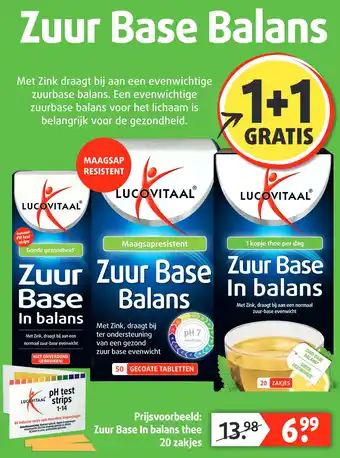 Lucovitaal Zuur Base In balans thee aanbieding