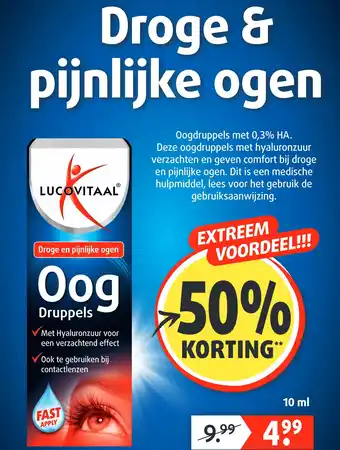 Lucovitaal Droge & piinliike ogen aanbieding