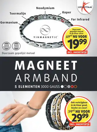 Lucovitaal MAGNEET ARMBAND aanbieding