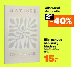 Kwantum Bijv. canvas schilderij Matisse aanbieding