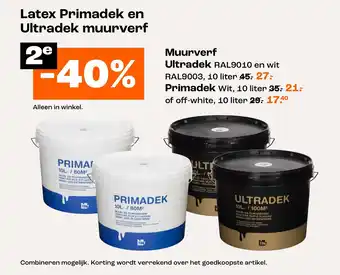 Kwantum Latex Primadek en Ultradek muurverf aanbieding