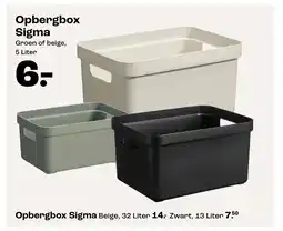 Kwantum Opbergbox Sigma aanbieding