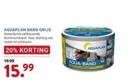 Kluswijs AQUAPLAN BAND GRIJS aanbieding