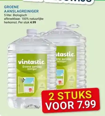 Kluswijs GROENE AANSLAGREINIGER aanbieding