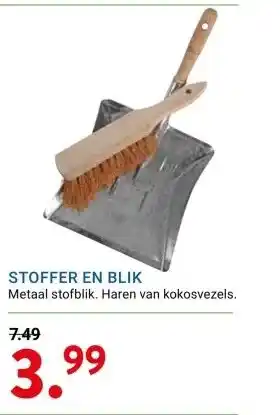 Kluswijs STOFFER EN BLIK aanbieding