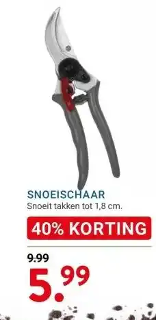 Kluswijs SNOEISCHAAR aanbieding