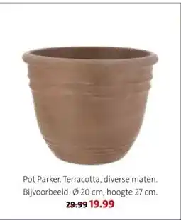 Intratuin Pot Parker. Terracotta, diverse maten. aanbieding