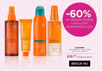 ICI Paris XL Lancaster Bijvoorbeeld: Sun Beauty Satin Dry Oil SPF 30 150 ml aanbieding