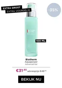 ICI Paris XL Biotherm Aquapower Advanced Gel aanbieding