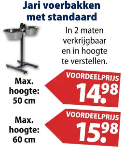 Huisdier Voordeelshop Jari voerbakken met standaard aanbieding