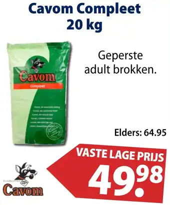 Huisdier Voordeelshop Cavom Compleet 20 kg aanbieding