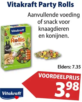 Huisdier Voordeelshop Vitakraft Party Rolls aanbieding