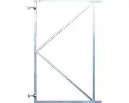 Hornbach Verstelbaar stalen poortframe vuurverzinkt grijs 100x155 cm aanbieding