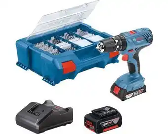 Hornbach BOSCH Professional Accu klopboor-/schroefmachine GSB 18V-21 (incl. 2 accu's, lader en accessoireset) aanbieding