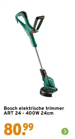 GAMMA Bosch elektrische trimmer ART 24 - 400W 24cm aanbieding