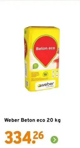 GAMMA Weber Beton eco 20 kg aanbieding