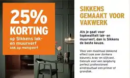 GAMMA 25% KORTING op Sikkens lak- en muurverf ook op mengverf aanbieding