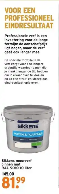 GAMMA VOOR EEN PROFESSIONEEL EINDRESULTAAT aanbieding