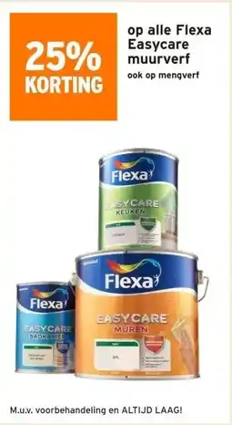 GAMMA 25% korting op alle Flexa Easycare muurverf aanbieding