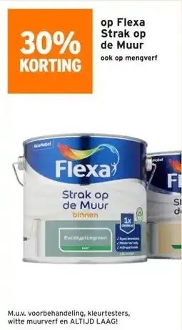 GAMMA 30% KORTING op Flexa Strak op de Muur aanbieding