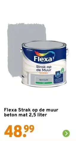 GAMMA Flexa Strak op de muur beton mat 2,5 liter aanbieding