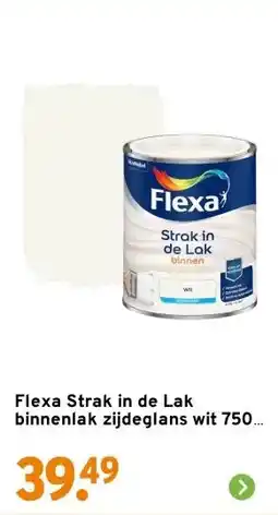 GAMMA Flexa Strak in de Lak binnenlak zijdeglans wit 750 ml aanbieding