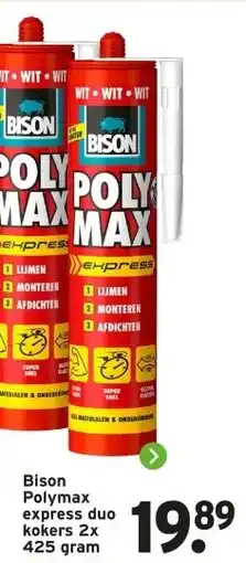 GAMMA Bison Polymax express duo kokers aanbieding