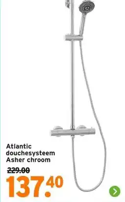 GAMMA Atlantic douchesysteem Asher chroom aanbieding