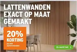 GAMMA LATTENWANDEN EXACT OP MAAT GEMAAKT aanbieding