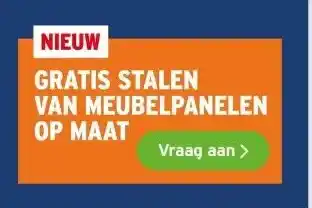 GAMMA GRATIS STALEN VAN MEUBELPANELEN OP MAAT aanbieding