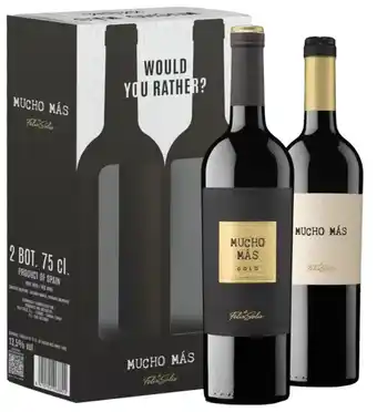 Gall & Gall Mucho Mas Duo Tasting Kit Geschenkverpakking 75CL Wijn aanbieding