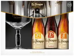 Gall & Gall La Trappe Cadeaupakket met glas 3X33CL Cadeau aanbieding