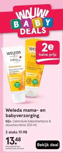 Etos Weleda mama- en babyverzorging aanbieding