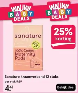 Etos Sanature kraamverband 12 stuks aanbieding