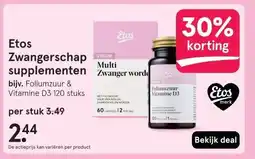 Etos Etos Zwangerschap supplementen aanbieding