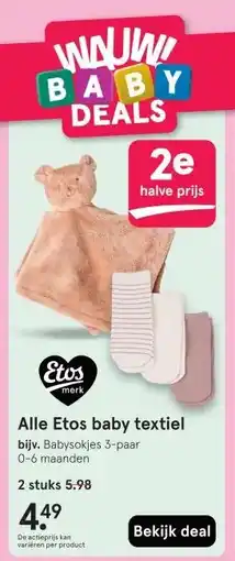 Etos Alle Etos baby textiel aanbieding