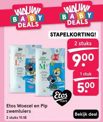 Etos Etos Woezel en Pip zwemluiers aanbieding