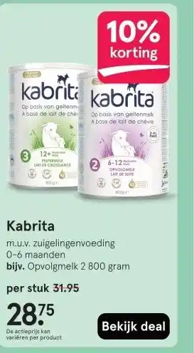 Etos Kabrita aanbieding