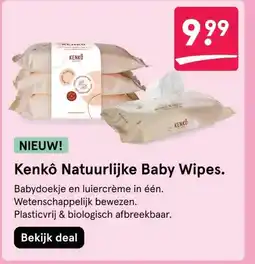 Etos Kenkô Natuurlijke Baby Wipes. aanbieding