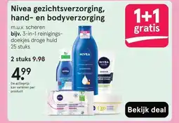 Etos Nivea gezichtsverzorging, hand- en bodyverzorging aanbieding