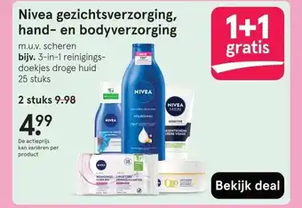 Etos Nivea gezichtsverzorging, hand- en bodyverzorging aanbieding