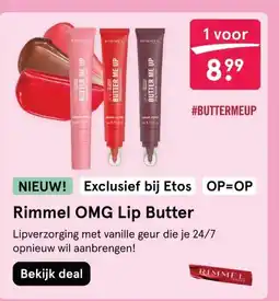 Etos Rimmel OMG Lip Butter aanbieding