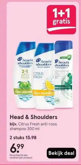 Etos Head & Shoulders aanbieding