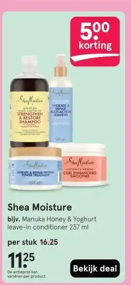 Etos Shea Moisture aanbieding