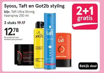 Etos Syoss, Taft en Got2b styling aanbieding