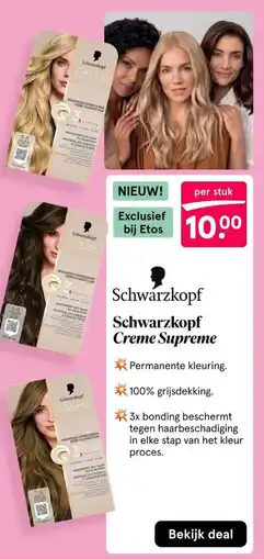 Etos Schwarzkopf Creme Supreme aanbieding