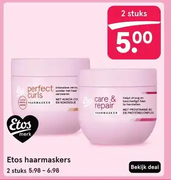 Etos Etos haarmaskers aanbieding